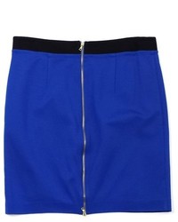 Trina Turk Cobalt Blue Black Pencil Skirt
