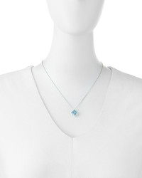 Damiani Bliss By 18k Blue Topazdiamond Pendant Necklace