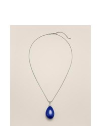 Chicos Blue Pru Pendant Necklace