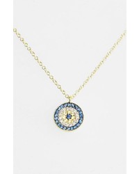 Meira T Meirat Desert Infusion Diamond Sapphire Pendant Necklace