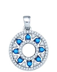 SEA Of Diamonds 050ct Blue Diamond Fashion Pendant