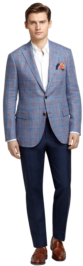 Brooks Brothers Blue And Red Plaid Sport Coat, $329 | Brooks Brothers ...