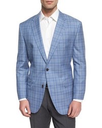 Alfred Dunhill Damien Slim Fit Check Wool And Silk Blend Blazer | Where ...