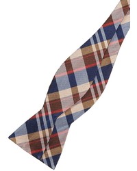 Original Penguin Tuttle Plaid Silk Bow Tie