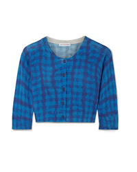 Altuzarra Anita Cropped Checked Cotton And Cardigan