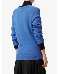 Burberry Check Wool Jacquard Sweater