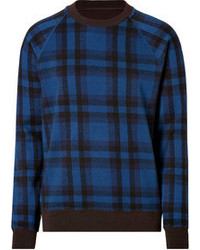 Marc by Marc Jacobs Cotton Plaid Pullover In Icelandic Blue Multi