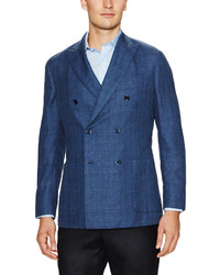 Belvest Double Breasted Plaid Sportcoat