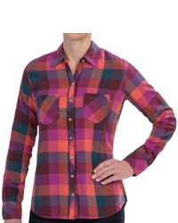 Dickies Herringbone Plaid Flannel Shirt Cotton Long Sleeve
