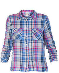 Levi's Levis Double Layer Plaid Roll Cuff Shirt