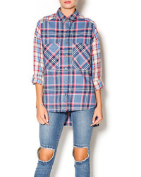 Angie Plaid Button Up