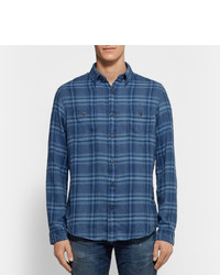 Faherty Belmar Plaid Cotton Flannel Shirt