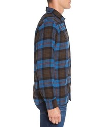 Grayers Ludlow Trim Fit Plaid Flannel Sport Shirt