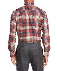 Nordstrom Shop Regular Fit Plaid Flannel Sport Shirt