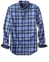 Slim Fit Graphic Plaid Luxe Flannel Oxford