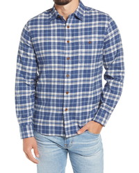 Faherty Stretch Seaview Plaid Flannel Button Up Shirt