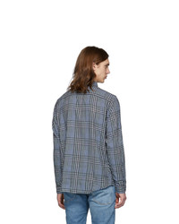 Levis Made and Crafted Blue And Black Check Standard Shirt