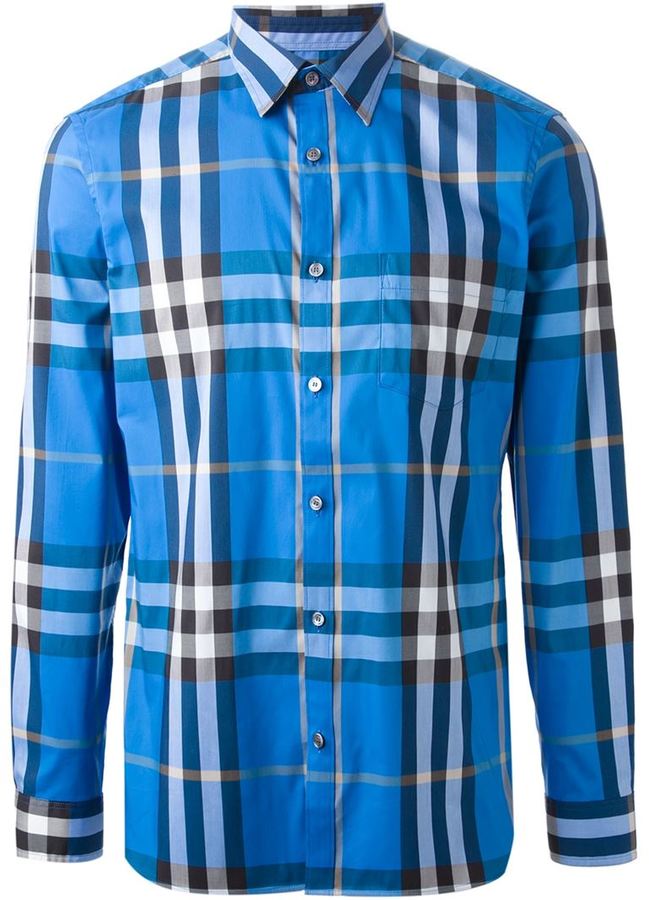 burberry brit shirt blue