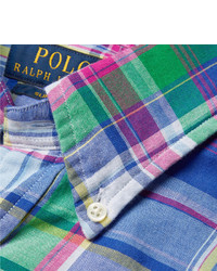 Polo Ralph Lauren Button Down Collar Checked Cotton Shirt