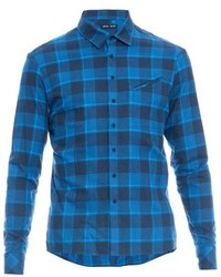 Baja East Checked Cotton Flannel Shirt