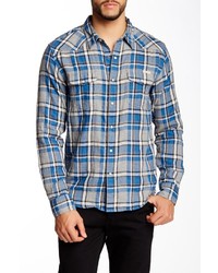 Lucky Brand Classic Western Plaid Long Sleeve California Fit Shirt Shirt