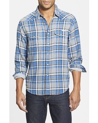 Lucky Brand Dunes Classic Fit Plaid Western Shirt