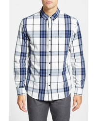 Front Street Slim Fit Plaid Sport Shirt