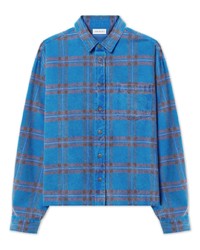 John Elliott Hemi Check Pattern Cotton Shirt