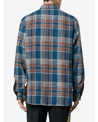 Gucci Needlepoint Plaid Shirt