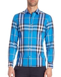 Burberry Nelson Check Woven Sportshirt