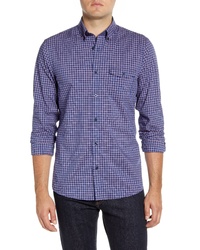 Nordstrom Men's Shop Nordstrom Shop Tech Smart Ivy Regular Fit Check Shirt