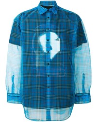 Raf Simons Oversized Transparent Check Shirt