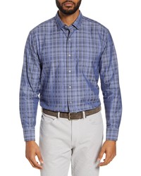 Tommy Bahama Plaid Cotton Silk Button Up Shirt
