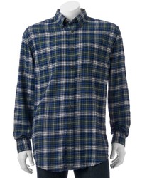 croft & barrow Plaid Flannel Casual Button Down Shirt