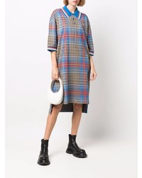 Charles Jeffrey Loverboy X Fred Perry Long Line Tartan Polo Shirt