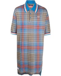 Charles Jeffrey Loverboy X Fred Perry Long Line Tartan Polo Shirt