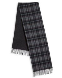 Saks Fifth Avenue Collection Of Johnstons Plaid Merino Wool Cashmere Scarf