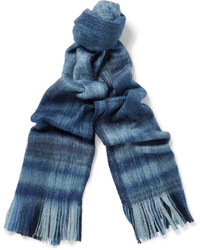 Our Legacy Plaid Brushed Wool Blend Scarf