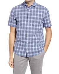 johnnie-O Hangin Out Rockdale Plaid Short Sleeve Button Up Shirt