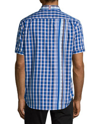 Robert Graham Lyle Plaid Short Sleeve Sport Shirt Multi