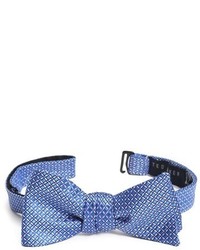 Blue Plaid Silk Bow-tie