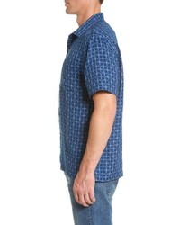 Tommy Bahama Keep It In Check Standard Fit Silk Blend Camp Shirt