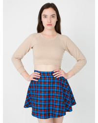 American Apparel Plaid Circle Skirt