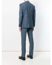 Corneliani Plaid Single Breasted Suit