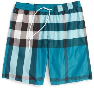 Burberry Brit Gowers Check Swim Trunks, $295 | Nordstrom | Lookastic
