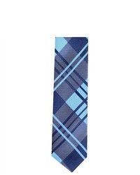 Skinny Tie Madness Blue Plaid Skinny Tie