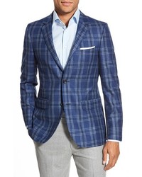 Strong Suit Claymore Trim Fit Plaid Wool Sport Coat
