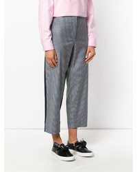 Cédric Charlier Micro Checked Cropped Pants