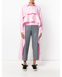 Cédric Charlier Micro Checked Cropped Pants