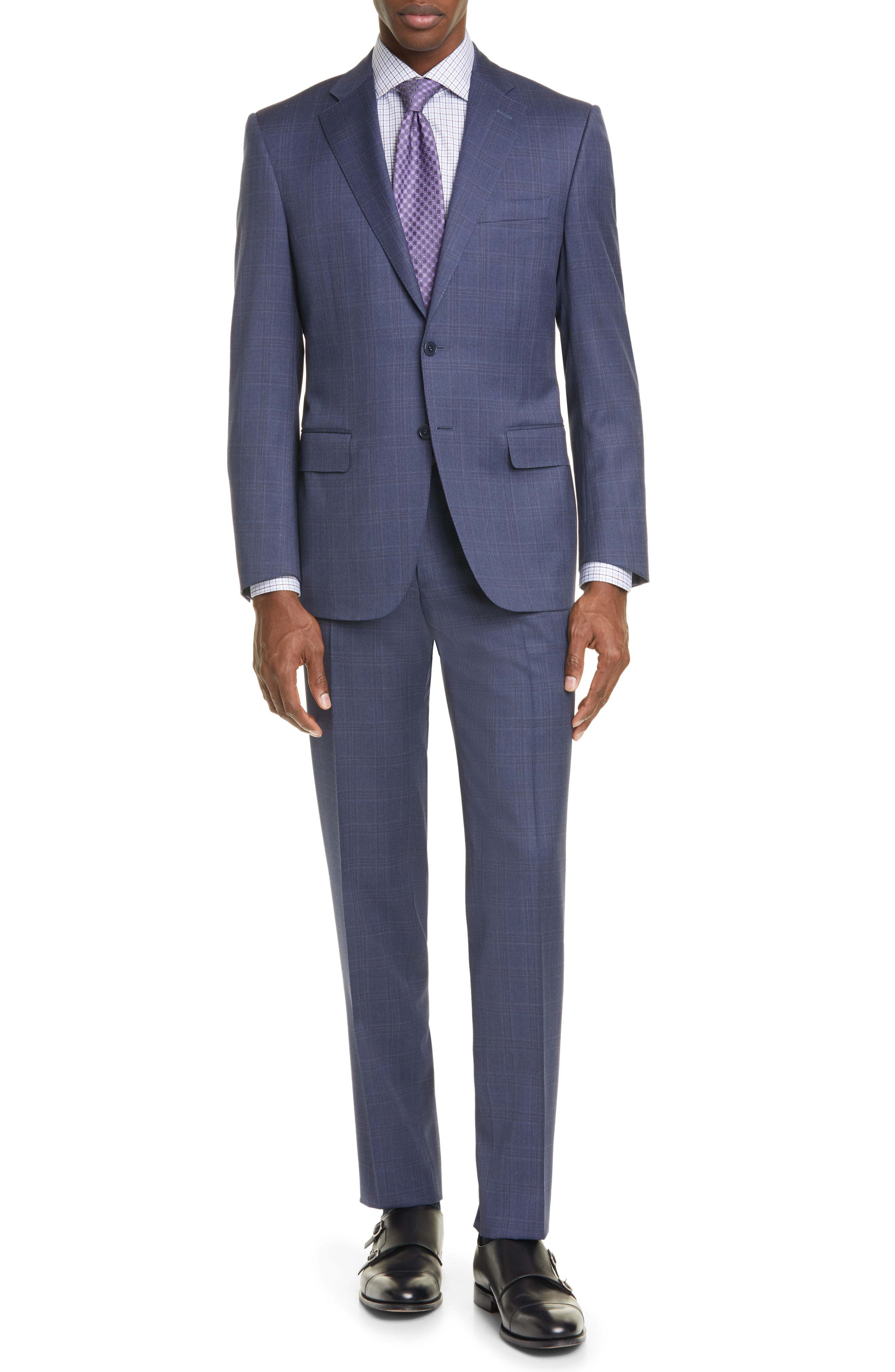 Canali Siena Soft Classic Fit Plaid Wool Suit, $1,042 | Nordstrom ...